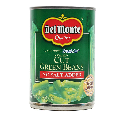 Del Monte Cut Green Beans No Salt Added 411 g Lulu Hypermarket