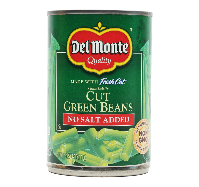 Del Monte Cut Green Beans No Salt Added 411 g Lulu Hypermarket