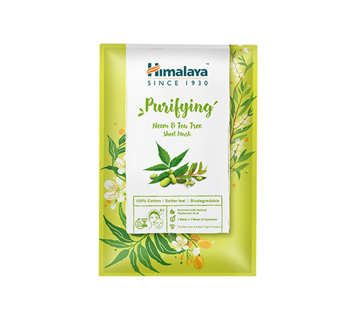 Himalaya Purifying Neem & Tea Tree Sheet Mask 30 ml