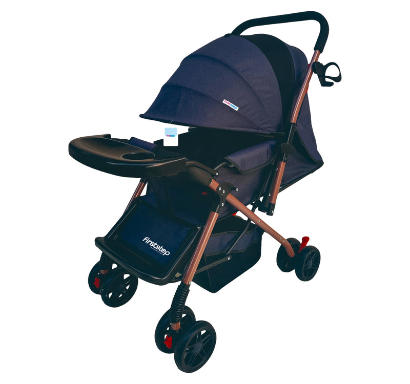 First Step Baby Stroller, Blue, 616