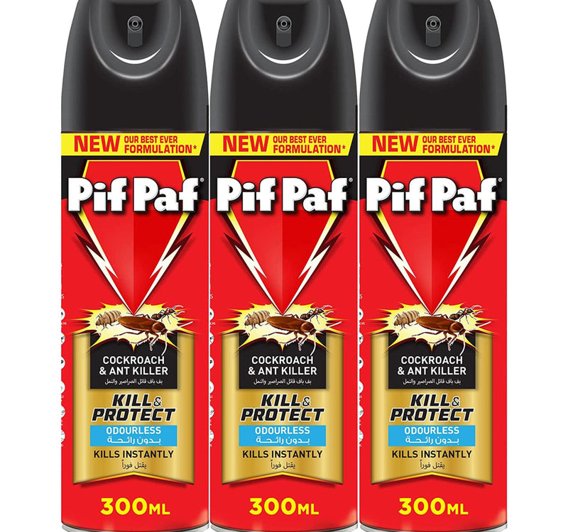 Pif Paf Odourless Cockroach & Ant Killer 300 ml 2+1