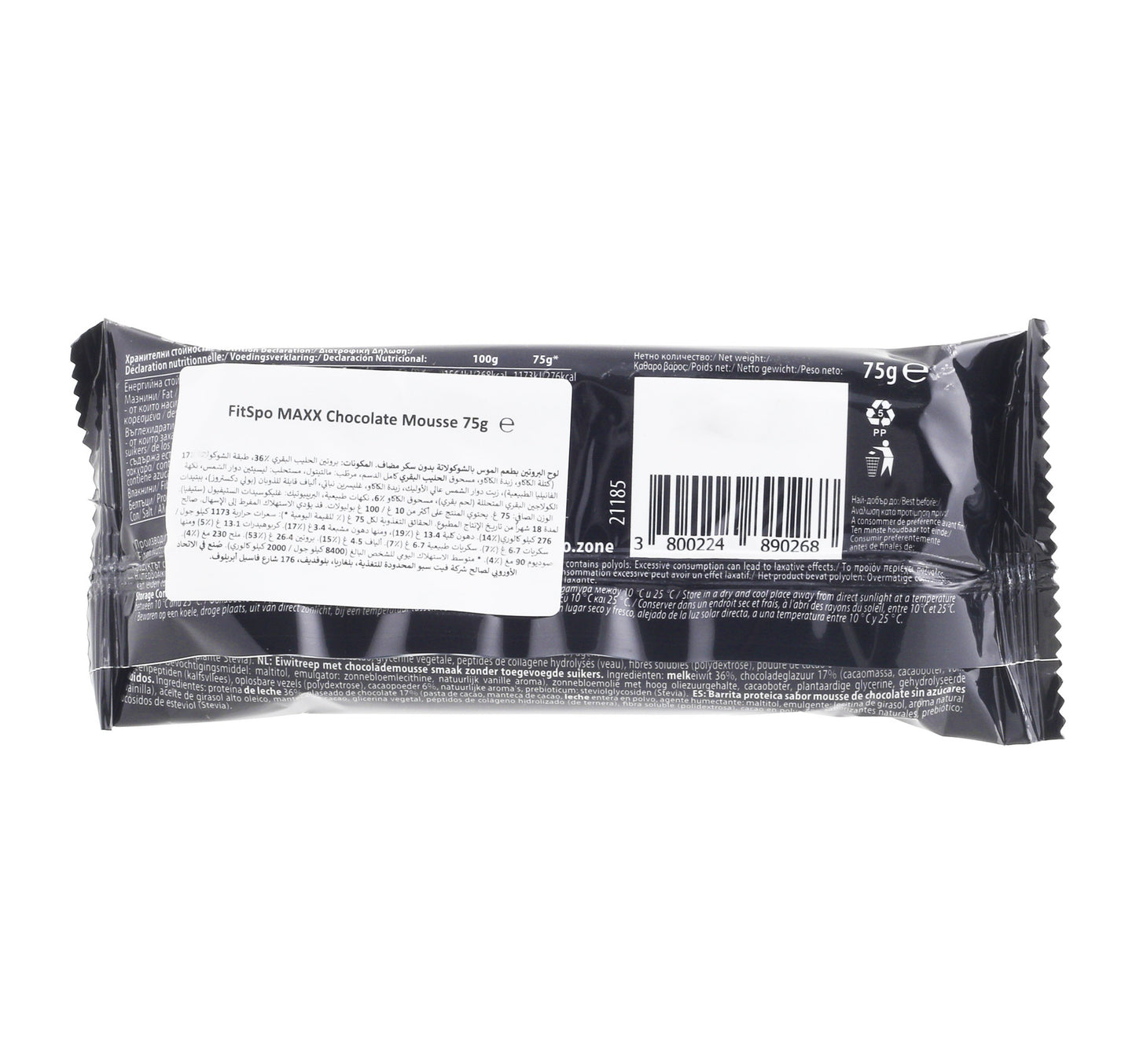 Fit Spo Protein Bar Chocolate Mousse 75 g