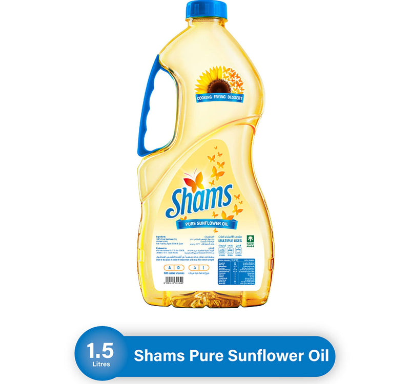 Shams Pure Sunflower Oil 1.5 Litres Lulu Hypermarket