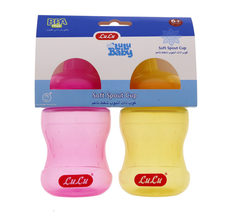 LuLu Baby Soft Spout Cup Assorted 2 pcs