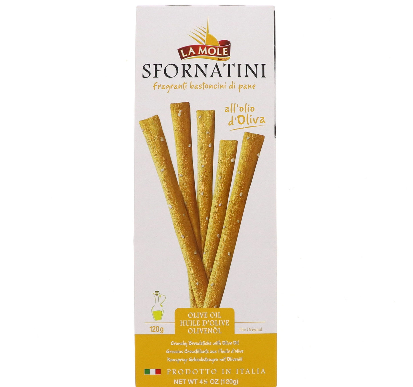 La Mole Sfornatini Bread Sticks With Olive Oil 120 g Lulu Hypermarket