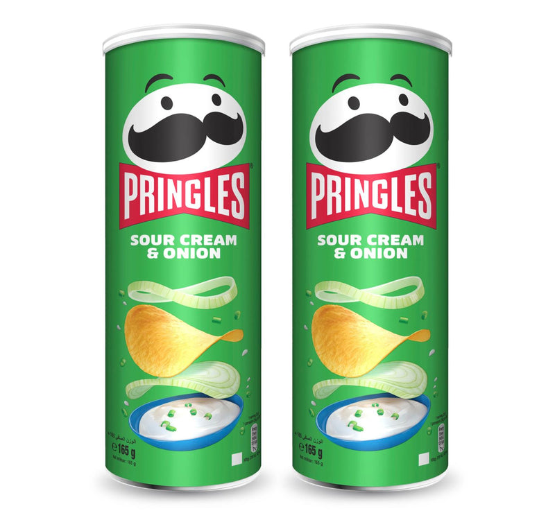 Pringles Sour Cream & Onion Chips Value Pack 2 x 165 g