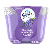 Glade Tranquil Lavender & Aloe Scented Candle 193 g
