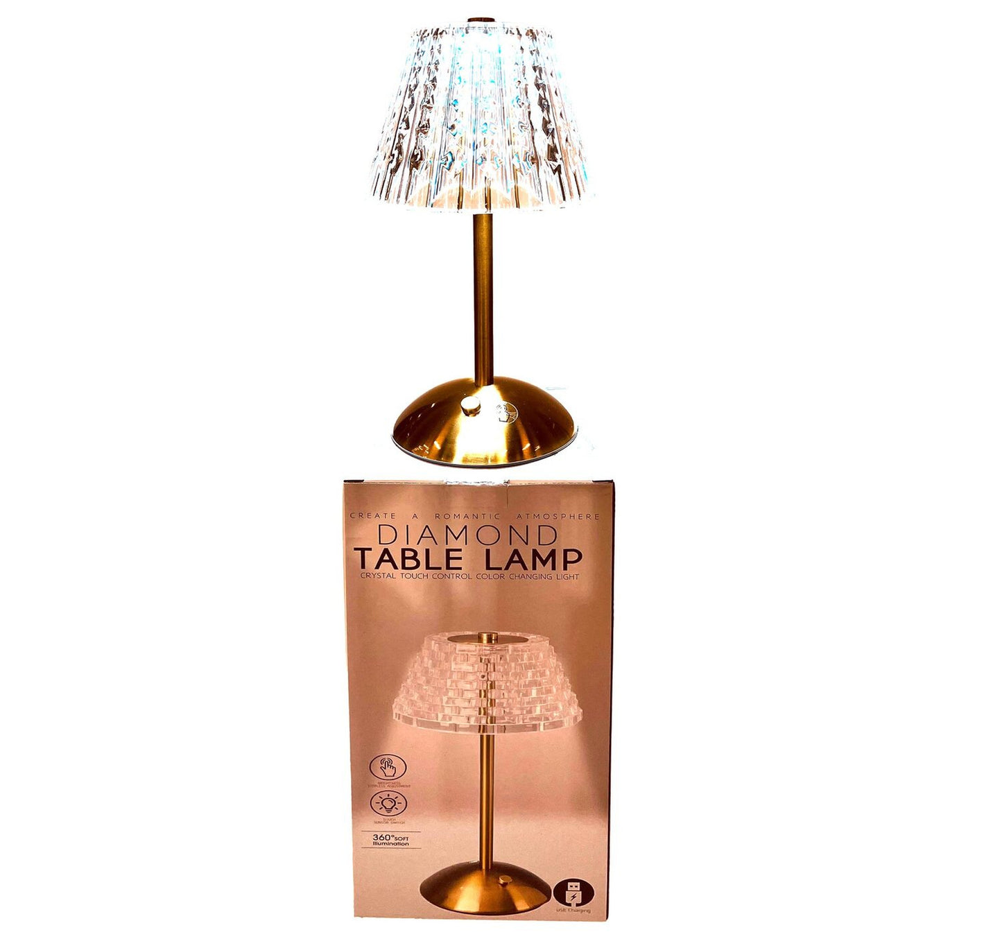 Cordless Table Lamp Gold