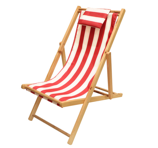 Home Style CHI Folding Sun Chair, Red, JI18024