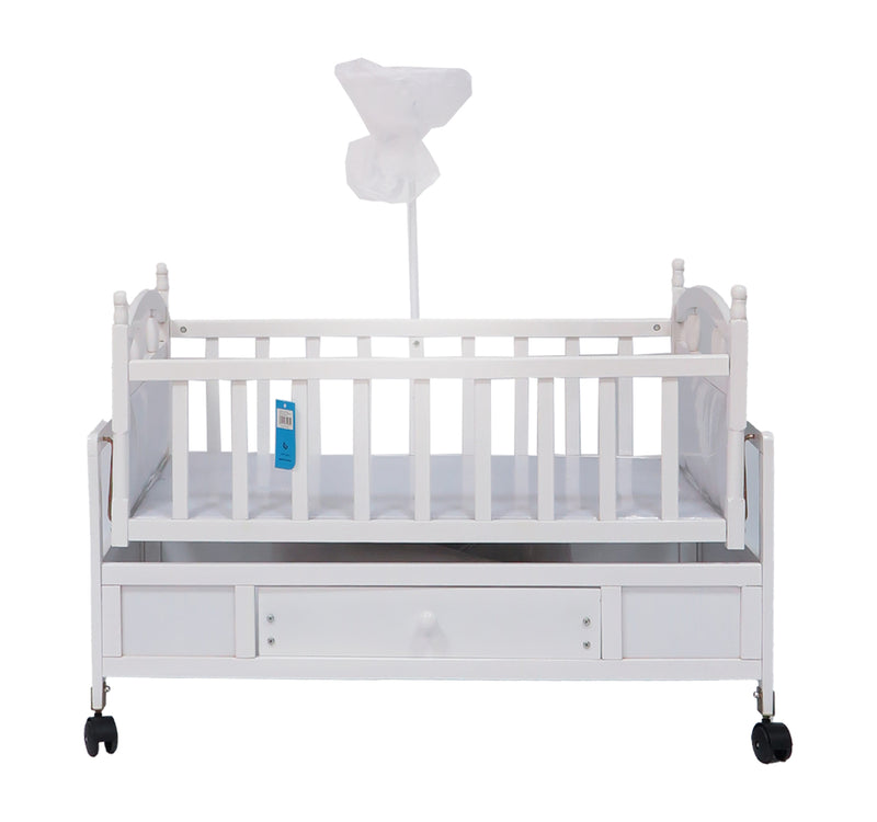 First Step Baby Wooden Cradle, Pink A25, 5370-4-2