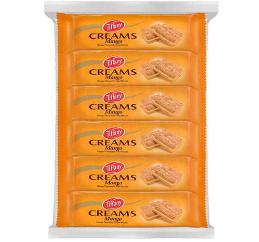 Tiffany Creams Mango Cream Sandwich Biscuits 24 x 80 g