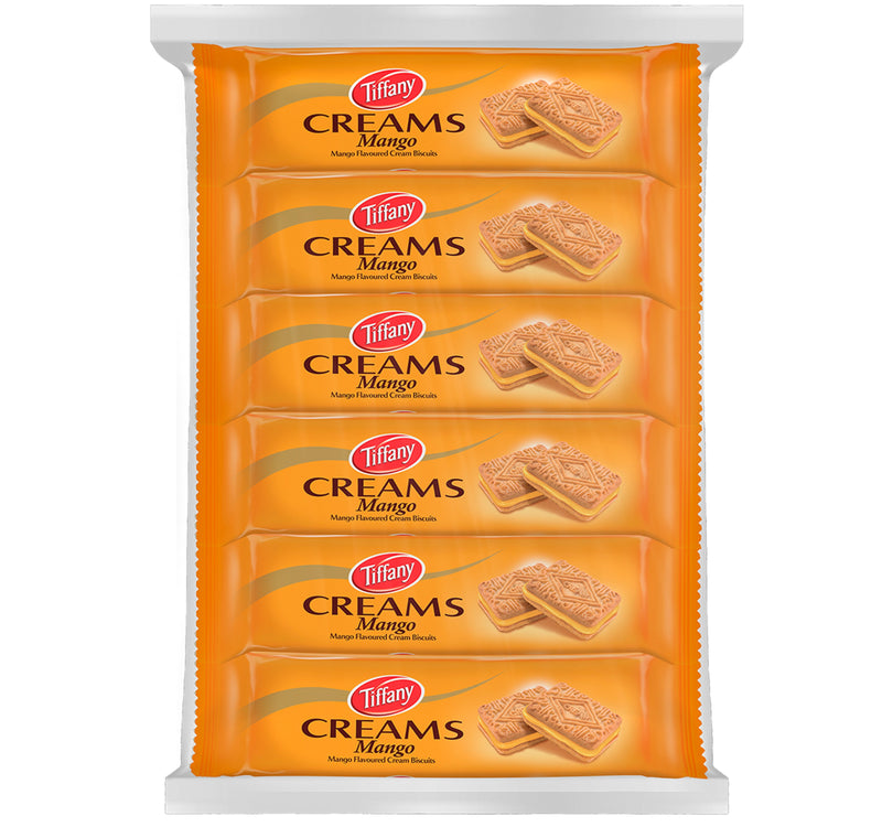 Tiffany Creams Mango Cream Sandwich Biscuits 24 x 80 g