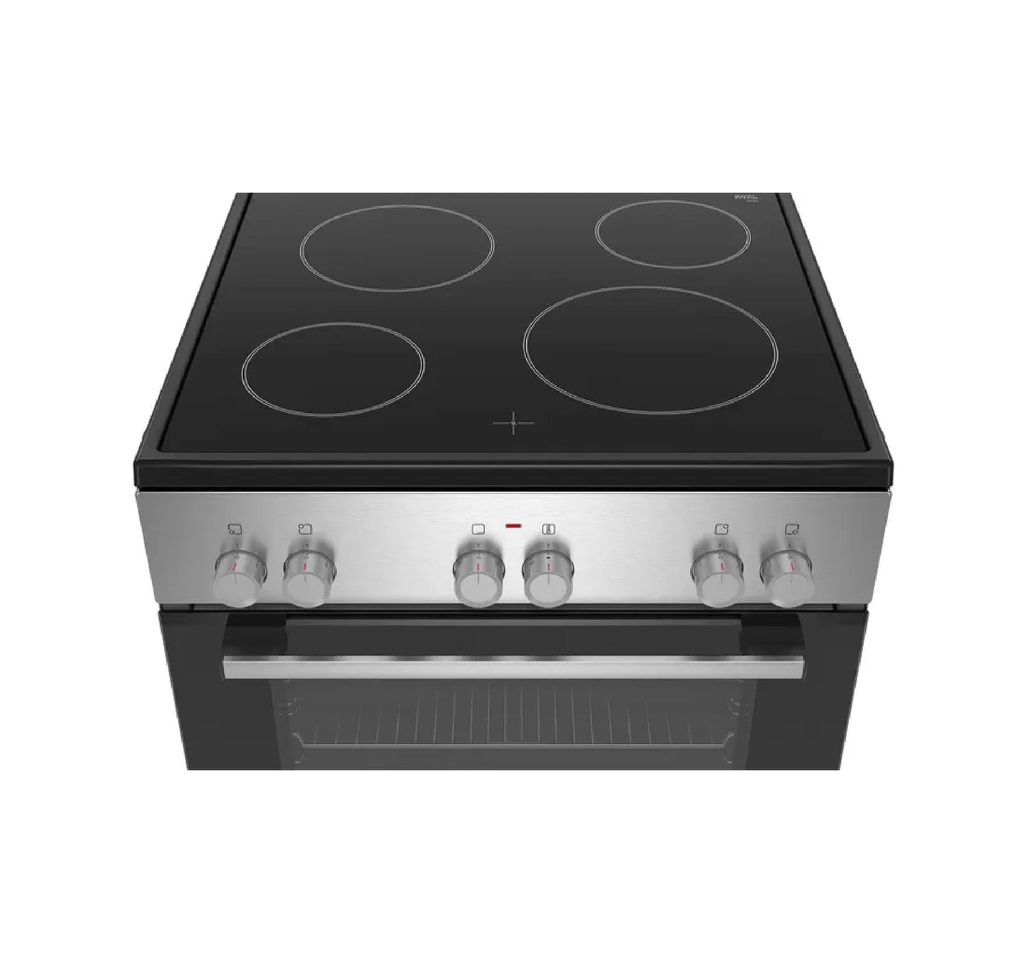 Bosch Ceramic Electric Cooking Range, 4 Burner, 60 x 60, Stainless Steel, HKL060070M