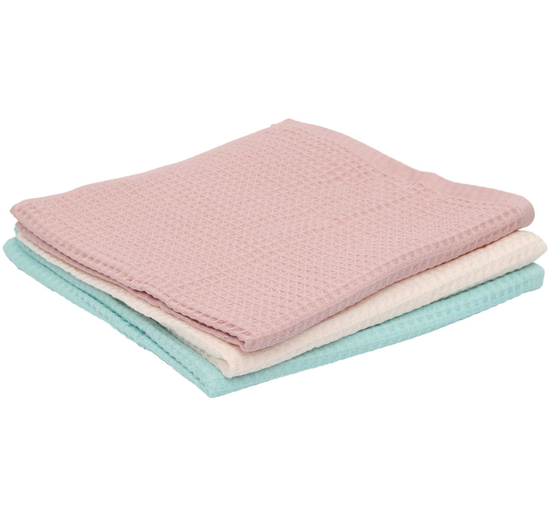 Maple Leaf Home Waffle Cotton Bath Towel, 70 x 140 cm, Assorted, 2216