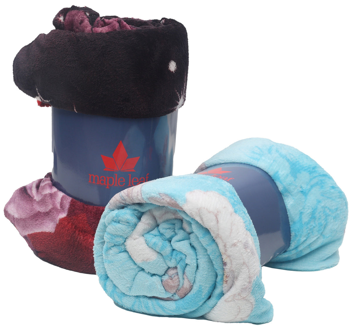 Maple Leaf Flannel Blanket 200 x 220cm Assorted