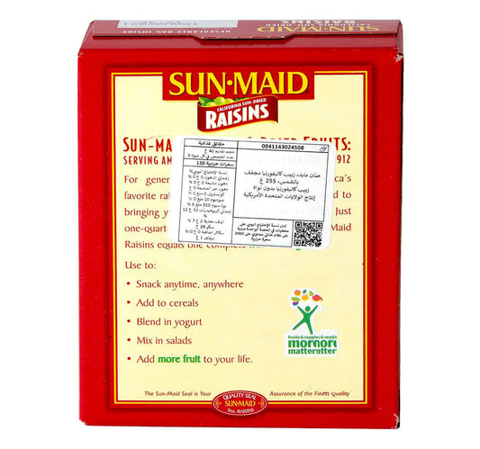 Sun-Maid California Sun-Dried Raisins 255 g Lulu Hypermarket