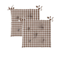 Homewell Chair Pad, 40 x 40 cm, 2 pcs, Brown