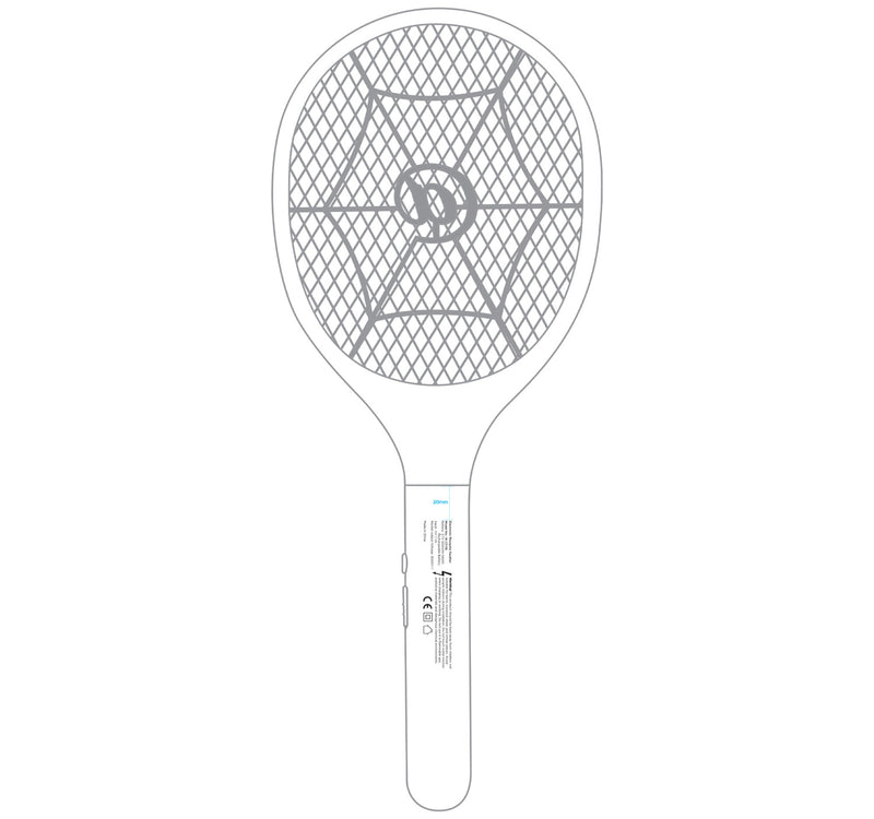 Ikon Rechargeble Fly Swatter, 3-Layer Mesh, IK-CF118