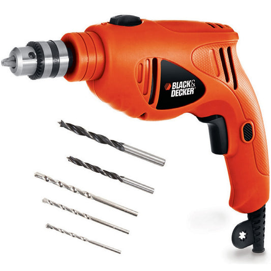 Black & Decker Hammer Drill HD5010VA5 + 5pcs Drill Bit Set