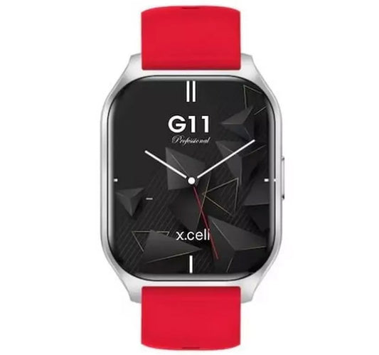 X.Cell G11 Pro Smartwatch, 2.01 inches HD Display, Red + Soul 17 Pro True Wireless Earbuds, Assorted
