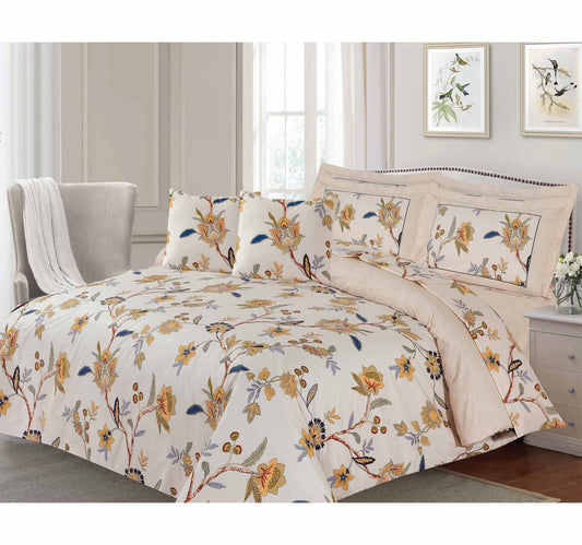 Barbarella Cotton Quilt Cover (160x240cm) Single 2pcs Set 144TC Makem