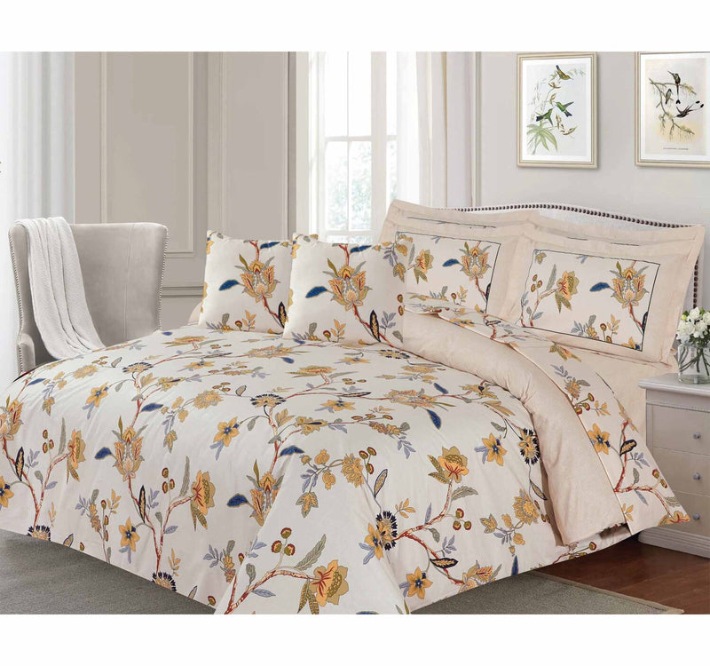 Barbarella Cotton Quilt Cover (160x240cm) Single 2pcs Set 144TC Makem