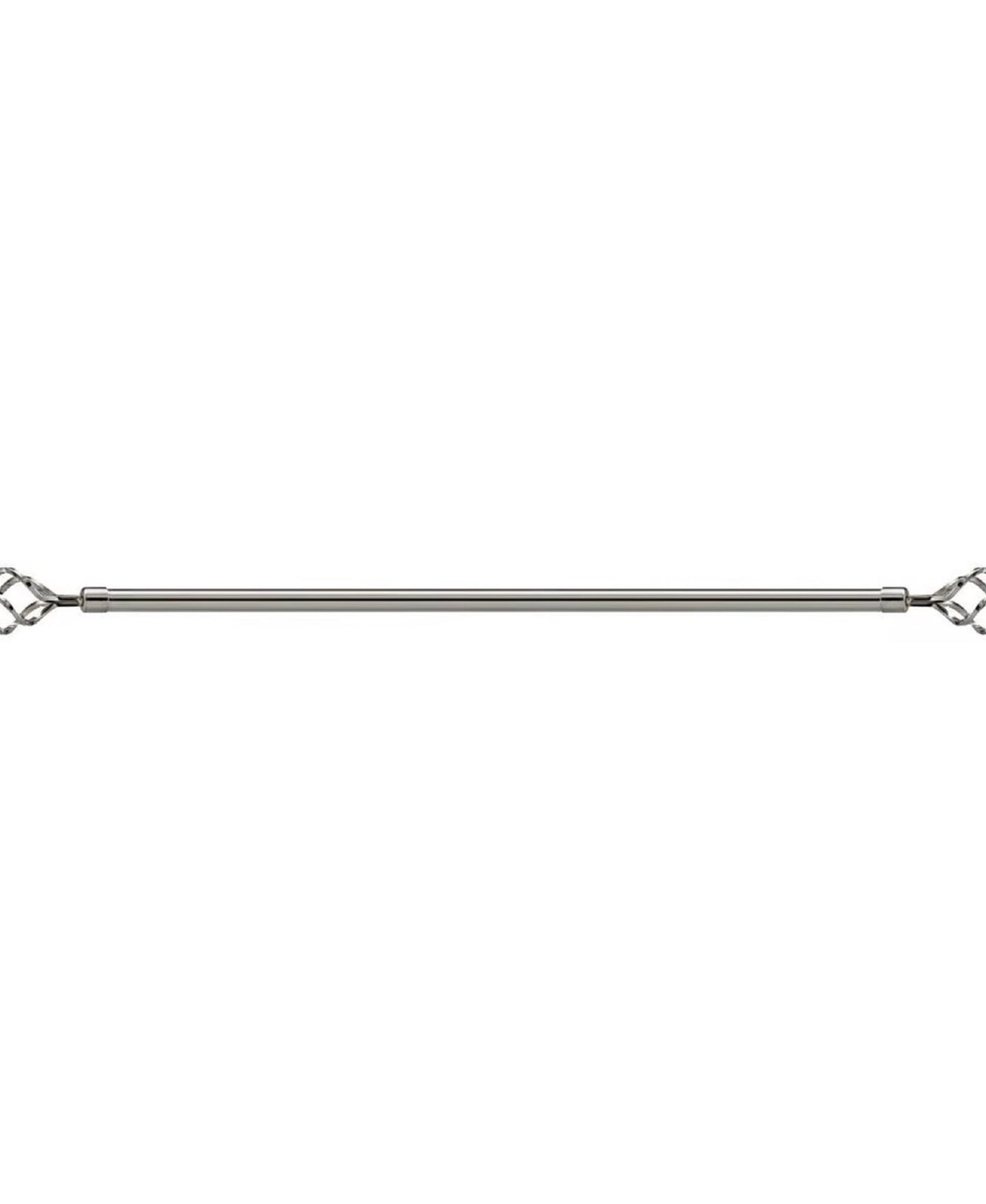 Maple Leaf Extension Curtain Rod 200cm Silver