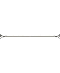 Maple Leaf Extension Curtain Rod 200cm Silver