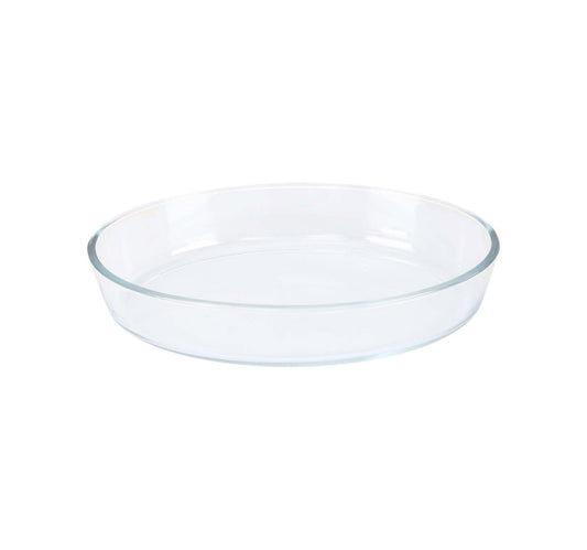 Chefline HSAP16L Borosilicate Glass Oval Baking Dish, 1.6 Litre, Transparent