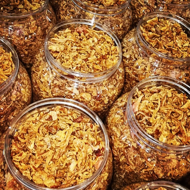 Fried dried onion slices Shefs
