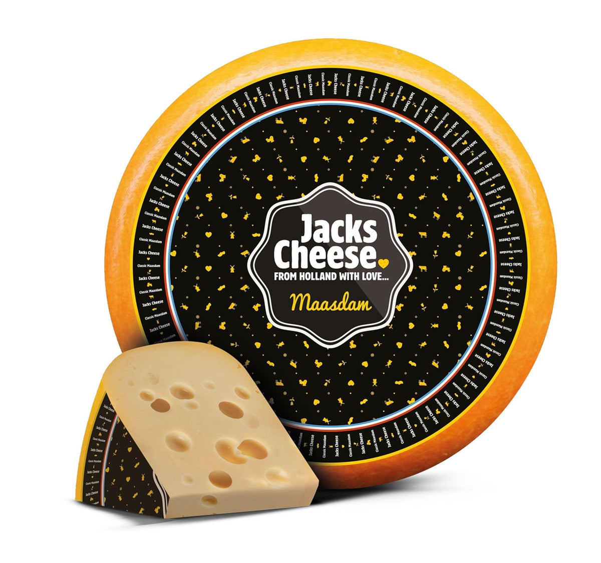 Jacks Cheese Dutch Classic Maasdam Cheese 250 g Sultan Center