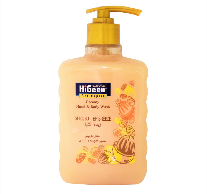 Hi Geen Antiseptic Creamy Hand & Body Wash Shea Butter Breeze 500 ml