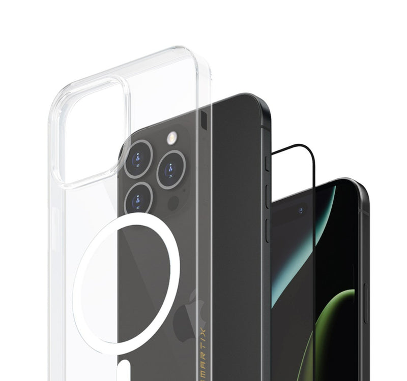 Smartix Ultraguard Magnetic Bundle for iPhone 16 Pro, Case + Screen Protector, SM16PRBNPV Lulu Hypermarket
