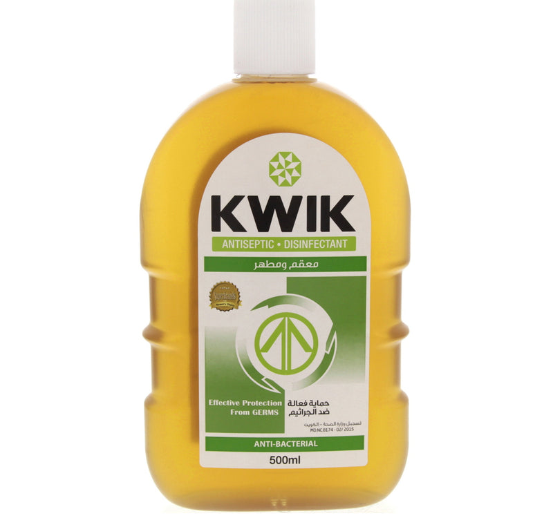 Kwik Antiseptic Disinfectant Anti Bacterial Liquid 500 ml