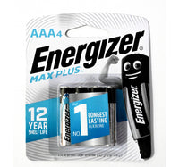 Energizer Max Plus Alkaline AAA Battery, 1.5 V, 4 Pcs, EP92BP4T