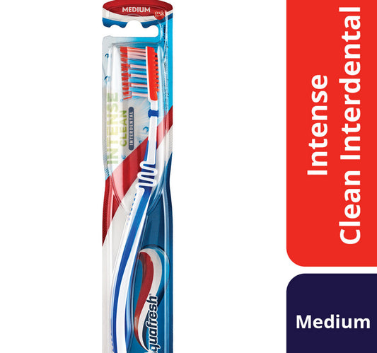 Aquafresh Intense Clean Interdental Medium Toothbrush Assorted Colour 1 pc