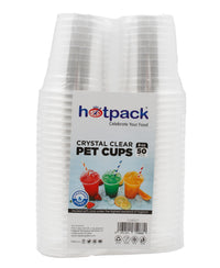 Hotpack Clear Cup With Lid 8oz 50 pcs