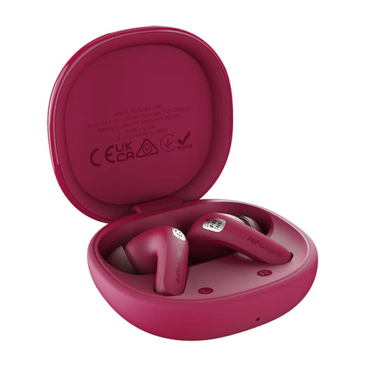 سماعات أذن HiFuture FlyBuds4 اللاسلكية بتقنية ANC، لون وردي