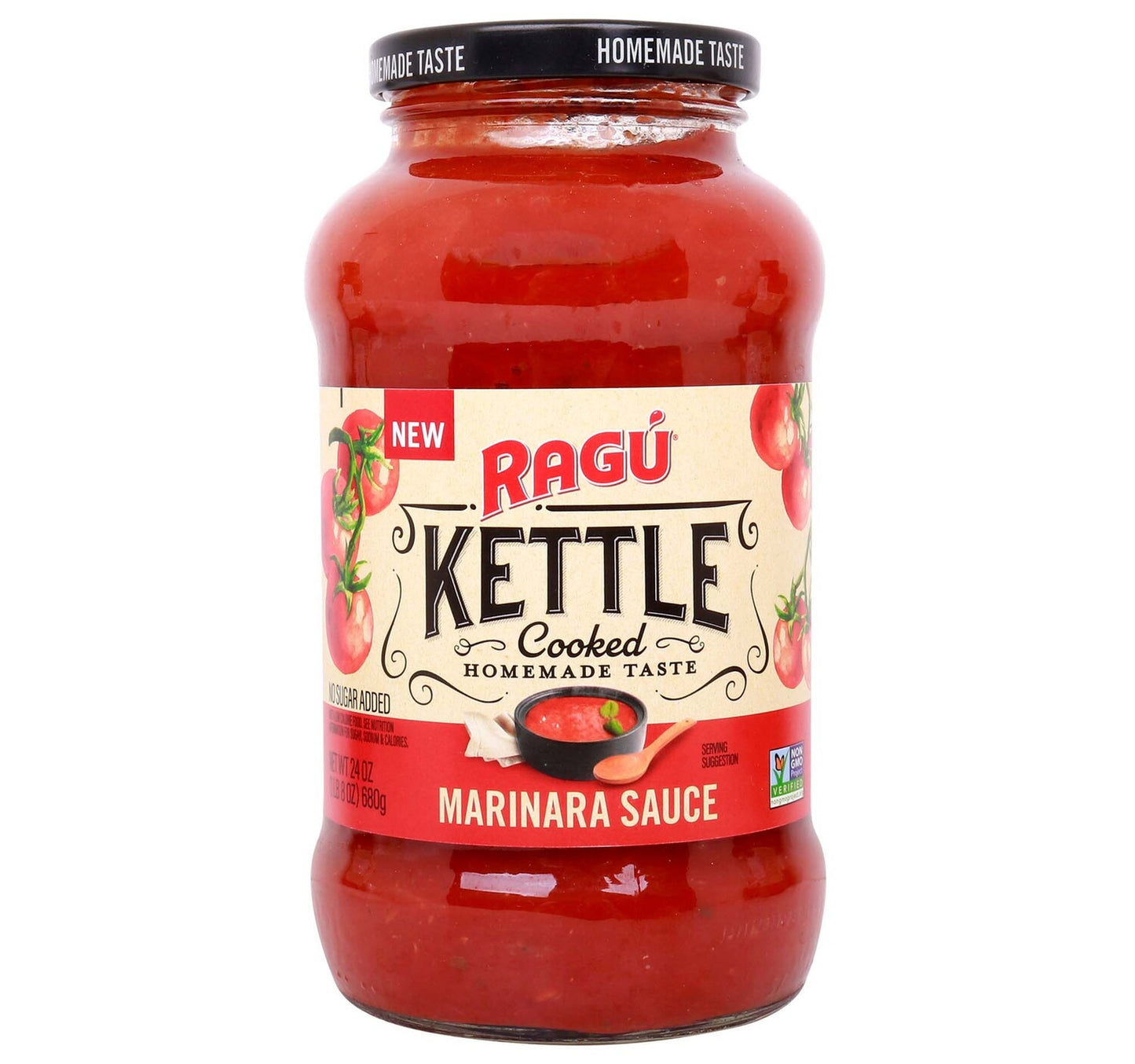 Ragu Kettle Cooked Marinara Sauce No Sugar Added 680 g Lulu Hypermarket