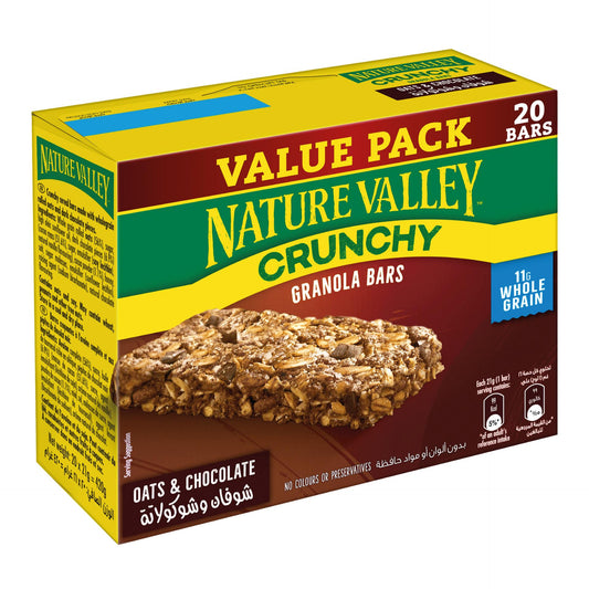Nature Valley Crunchy Oats & Chocolate Granola Bars Value Pack 20 x 21 g