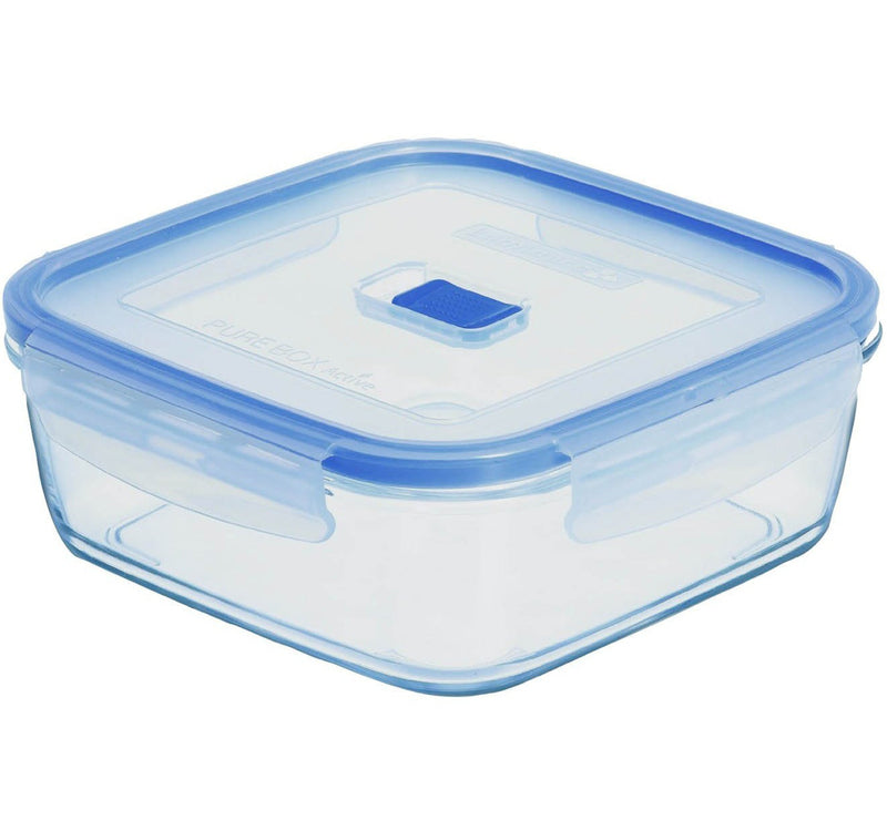 Luminarc Pure Box Active Glass Square Food Container Container, 122 cl, DG3182
