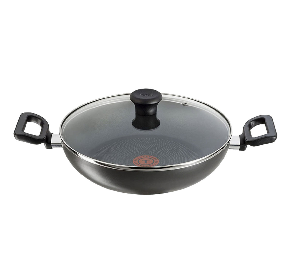 Tefal G6 Delicia Non-Stick Kadai with Lid, 24 cm, B4689685