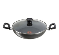 Tefal G6 Delicia Non-Stick Kadai with Lid, 24 cm, B4689685