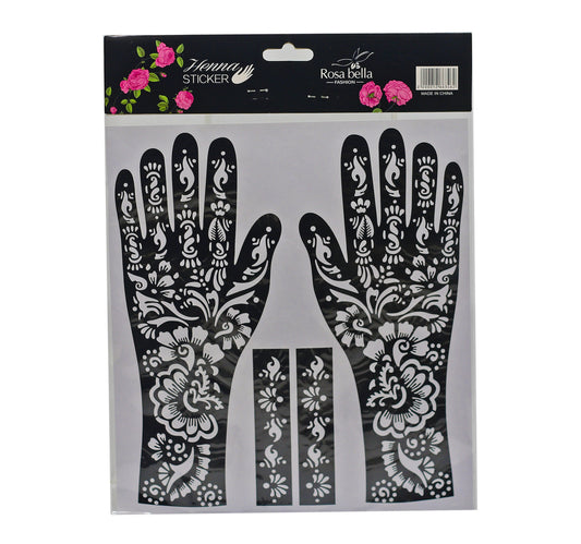 Rosa Bella Henna Sticker Small HN01