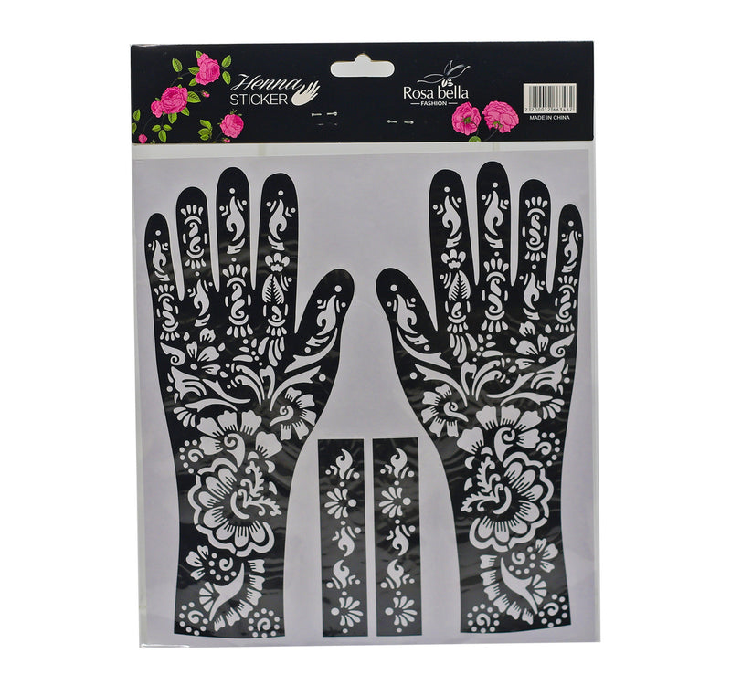 Rosa Bella Henna Sticker Small HN01