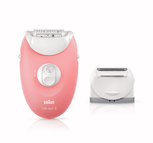 Braun Silk-Epil 3 Starter 3-in-1 Hair Removal Set For Legs and Body With Epilator SE 3-440
