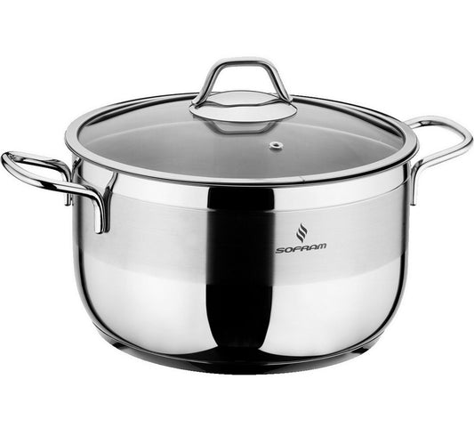 Sofram Stainless Steel Cooking Pot With Lid 22cm