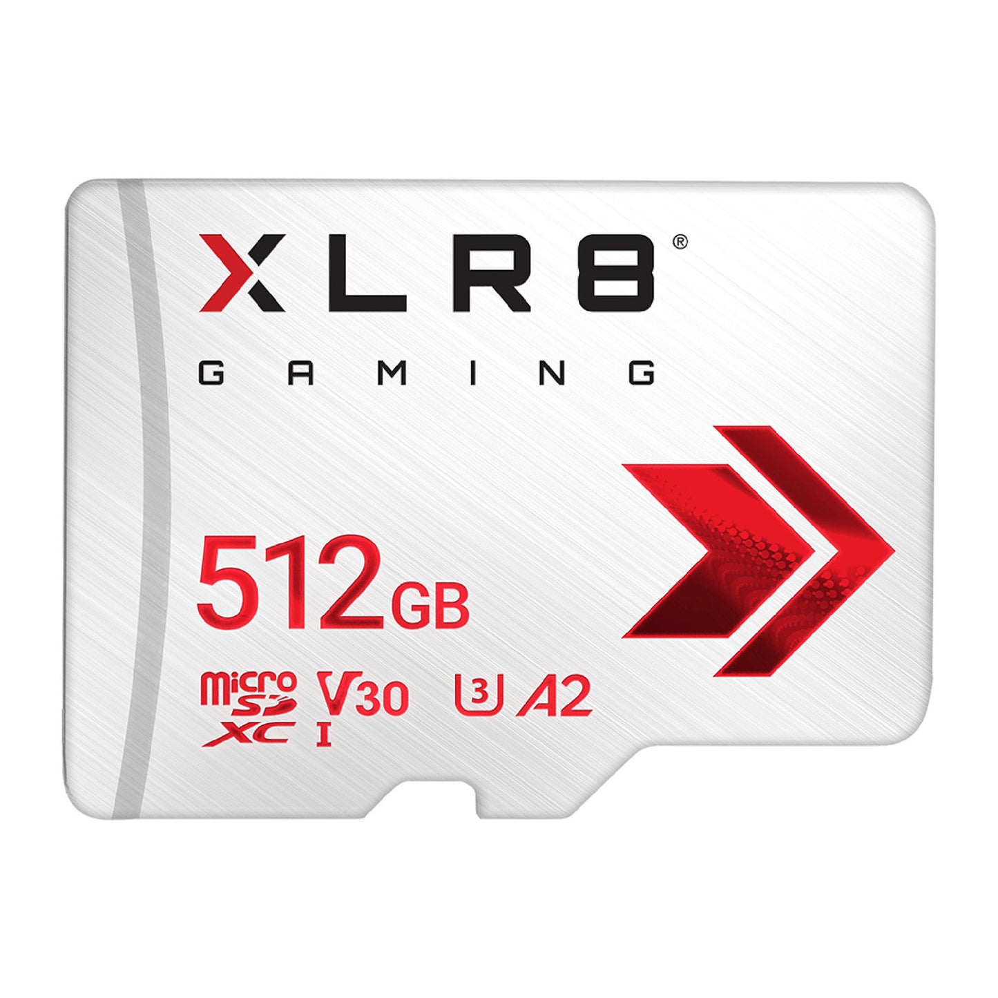 PNY Memory Card XLR8 Gaming MicroSD Class 10 U3 V30 512GB White P-SDU512V32100XR-GE