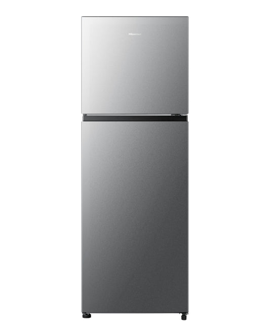 Hisense Top Mount Double Door Refrigerator, 320L Net Capacity, Stainless Steel, RT418N4ASU1