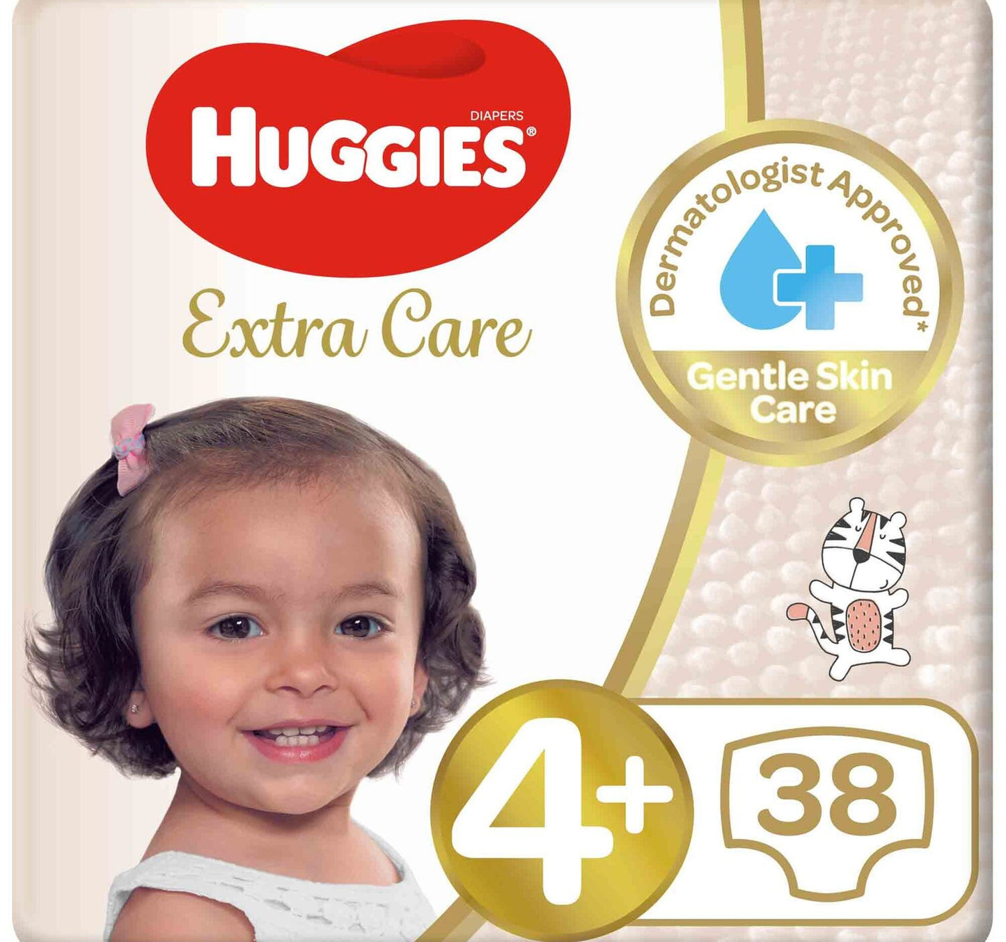 Huggies Extra Care Size 4+ 10 -16 kg Value Pack 38 pcs